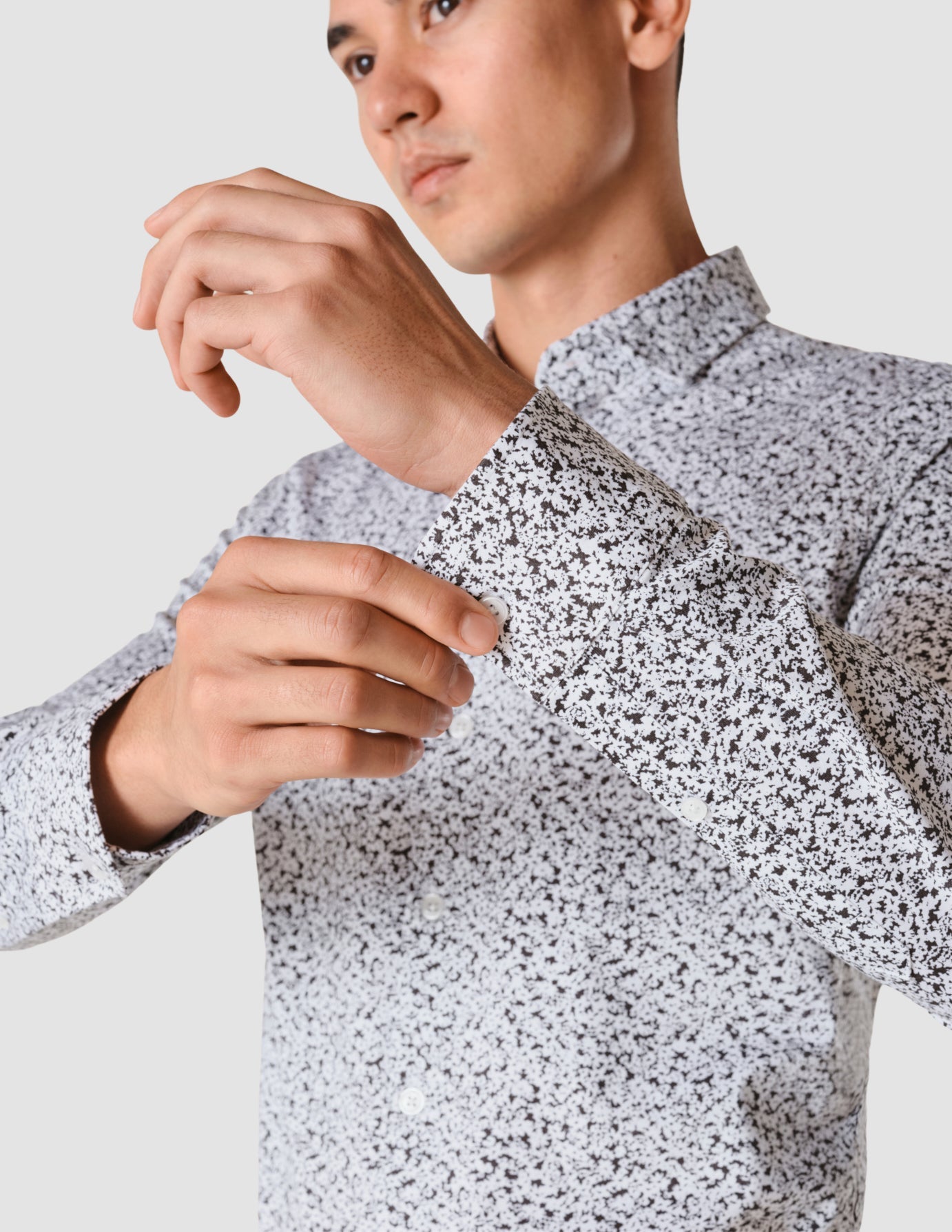 Classic Shirt Steel Flowers Slim